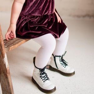 White Doc Marten’s Toddler Boots